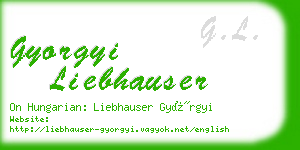 gyorgyi liebhauser business card